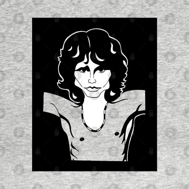 Jim Morrison The Doors singer fan art by cartoonistguy